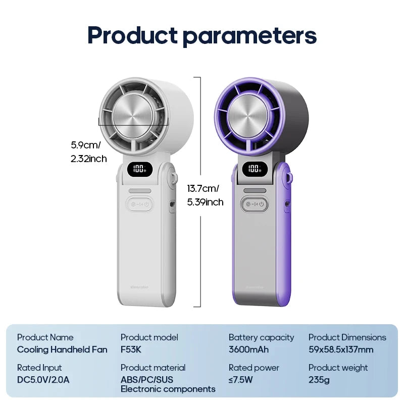 Portable Handheld Turbo Fan